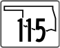 State Highway 115 marker