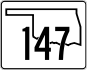 State Highway 147 marker