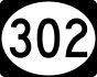 MS Highway 302 marker