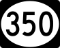 MS Highway 350 marker