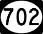 MS Highway 702 marker