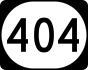 Delaware Route 404 marker