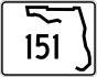 State Road 151 marker
