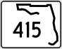 Florida State Road 415 marker