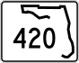State Road 420 marker