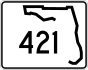 Florida State Road 421 marker