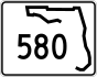 State Road 580 marker
