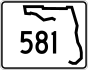 Florida State Road 581 marker