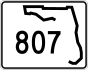 Florida State Road 807 marker