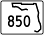 State Road 850 marker