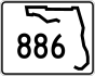 State Road 886 marker