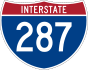 Interstate 287 marker