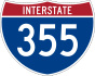 Interstate 355 marker