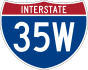 Interstate 35W marker