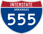 Interstate 555 marker