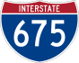Interstate 675 marker