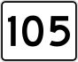 Route 105 marker