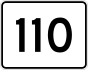 State Route 110 marker
