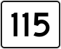 Route 115 marker