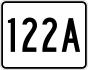 Route 122A marker