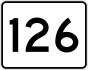 Route 126 marker