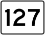 Route 127 marker