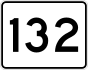 Route 132 marker