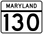 Maryland Route 130 marker