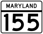 Maryland Route 155 marker
