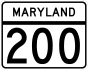Maryland Route 200 marker