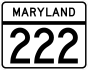 Maryland Route 222 marker