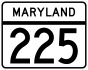 Maryland Route 225 marker