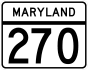 Maryland Route 270 marker