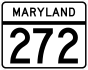 Maryland Route 272 marker