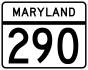 Maryland Route 290 marker