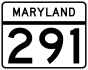Maryland Route 291 marker