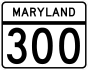 Maryland Route 300 marker