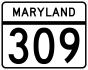 Maryland Route 309 marker
