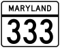 Maryland Route 333 marker