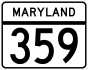 Maryland Route 359 marker