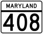 Maryland Route 408 marker