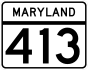 Maryland Route 413 marker