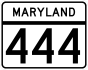 Maryland Route 444 marker
