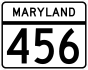 Maryland Route 456 marker