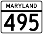 Maryland Route 495 marker