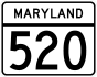 Maryland Route 520 marker