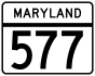 Maryland Route 577 marker