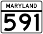 Maryland Route 591 marker