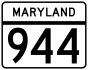 Maryland Route 944 marker