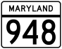 Maryland Route 948 marker